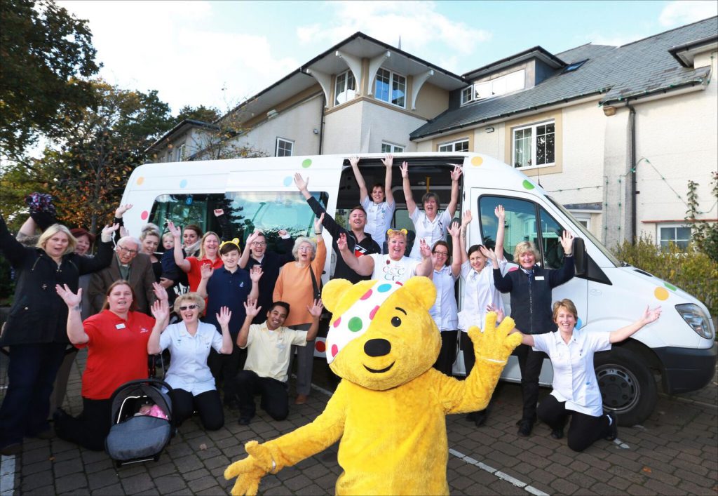Lymington Colten Care homes with Children in Need Pudsey